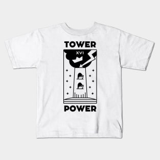 Tower Power Tarot Card Kids T-Shirt